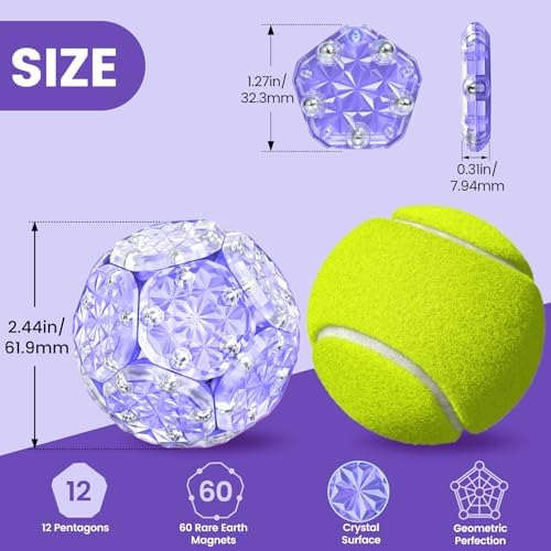 Magnetic Fidget Sphere, Adult Fidget Toy for Focus & Stress Relief