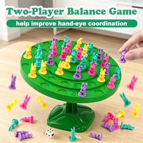 Rabbit Balance Game Toy, Two-Player Balance Tree Game