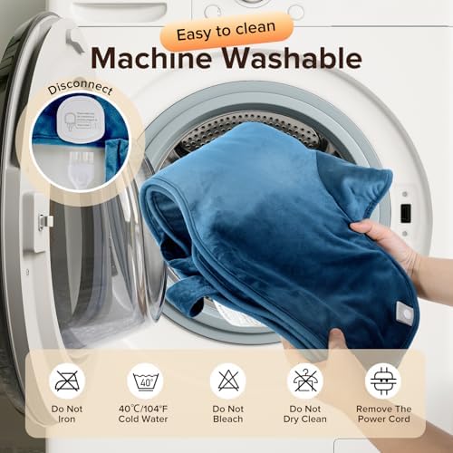 Mothers Day Gifts & Birthday Gifts for Mom Wife Men, Portable Heating Pad – Heated Weighted Blanket for Neck, Shoulders & Back – Extra Large 25"x37" Full Back Heating Pad – Auto Shut-Off