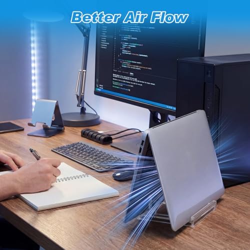Chunful 4 in 1 Vertical Laptop Stand Holder Organizer