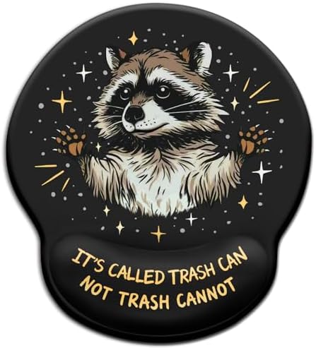 Blusabaca Raccoon Mouse Pad Wrist Rest Ergonomic Mousepad Wrist Support