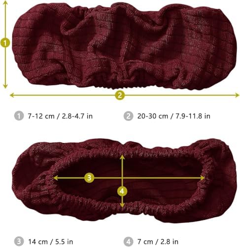 Office Chair Arm Covers, Armrest Slipcover Pads Elbows Forearms Slipcovers Stretch Dirt Resistant Armchair Chairs Washable Covering Elastic Seat Hand Protector Stretchable Band Slip