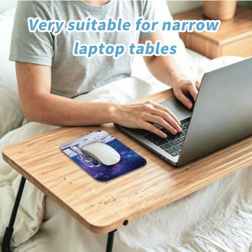 Small Mouse pad, with Edge-Sewn Design, extends Service Life by Twice, occupying the Optimal Size for the Mouse and Wrist Position. (Astronaut)