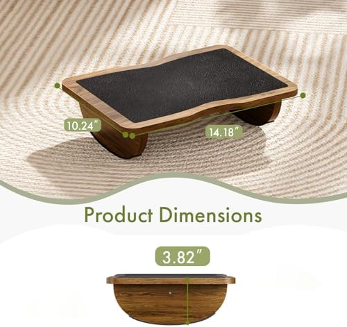 Ergonomic Wooden Foot Rest for Under Desk at Work