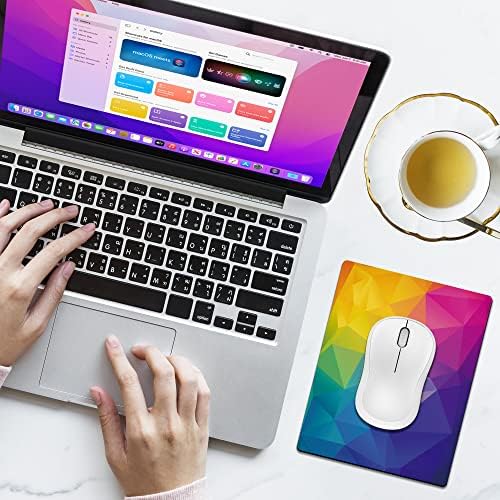 Colorful Mini Mouse Pad Small Size 2 Pack, Portable Mousepad for Laptop