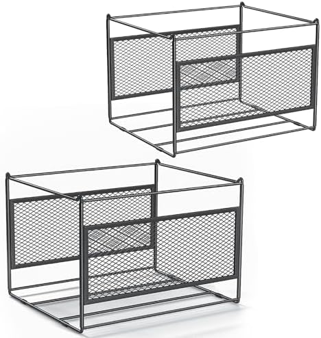 2 Pack Hanging File Folder Frame Letter/Legal Size,Hanging Files Holder Rack for Desk Organizer,Hanging Folder Rails,Only Fit Filing Cabinet Drawers over 10" in Height,15.2" Lx12.4 Wx10 H