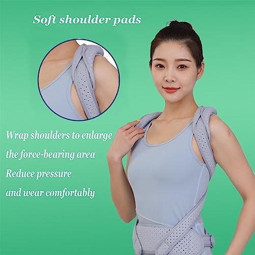 SFKLYU Adjustable Scoliosis Orthosis Spinal Correction Brace Spinal Orthosis Fixation Brace Back Correction Bracket for Aldult Men and Women,S