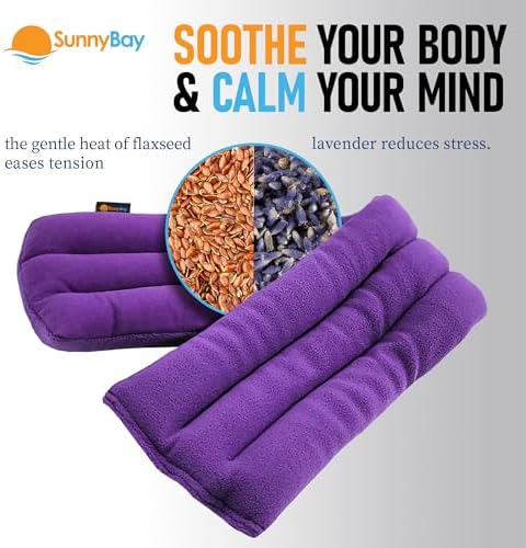 SunnyBay Lavender Heating Pad, Neck and Shoulder Wrap, 26x6 inch, Purple