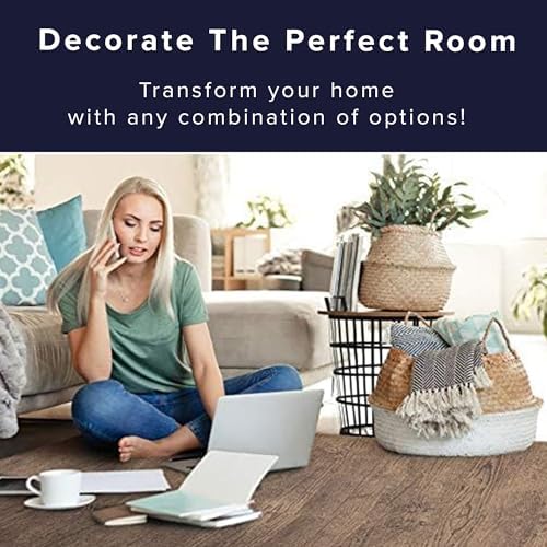 Forest Floor Farmhouse 3/8 Inch Thick Printed Foam Tiles, Premium Wood Grain Interlocking Foam Floor Mats, Anti-Fatigue Flooring – Stylish Flooring Solution