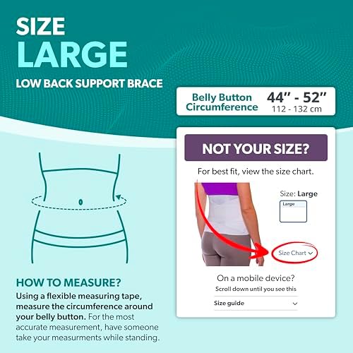 BraceAbility Women's Back Brace for Female Lower Back Pain - Lightweight Soft White Elastic Lumbar Compression Support Belt is Discreet Under Clothes for Ladies, Nurses, Walking (L)
