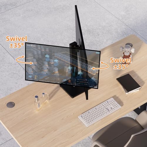 Suptek Single LCD Monitor Stand Mount Riser for 13-43 Inch Screen