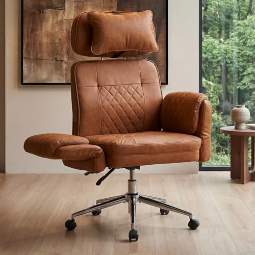 Big and Tall Ergonomic Office Chair, Criss Cross Desk Chair with Pivot Arms
