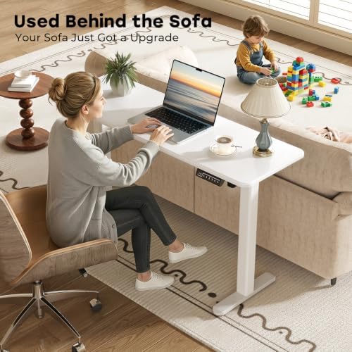 JOY worker Ultra-Slim Electric Standing Desk, 16" W Narrow Sit Stand Desk