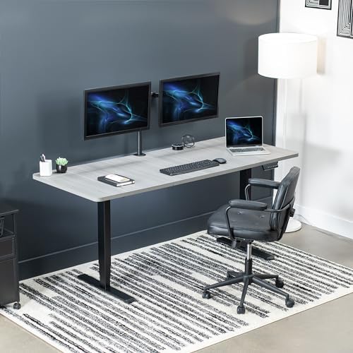 VIVO Dark Gray 71 x 30 in Standing Desk, DESK-KIT-2B7G