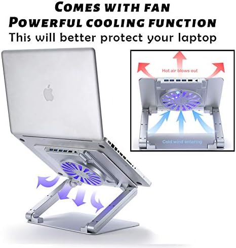 DXX Laptop Heat Dissipation Stand, Ergonomic Aluminum Laptop Mount Computer Stand, Detachable Laptop Riser Notebook Holder Stand,Metal Holder Compatible with 10 to 15.6 Inches Notebook Computer