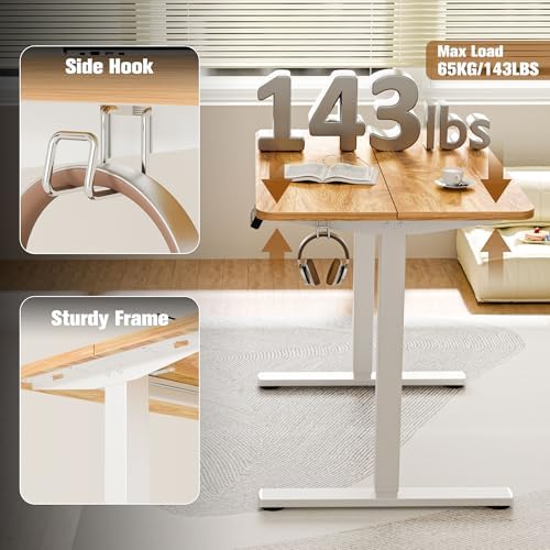 Small Standing Desk, 35"x24" Height Adjustable Sit-Stand for Home Office