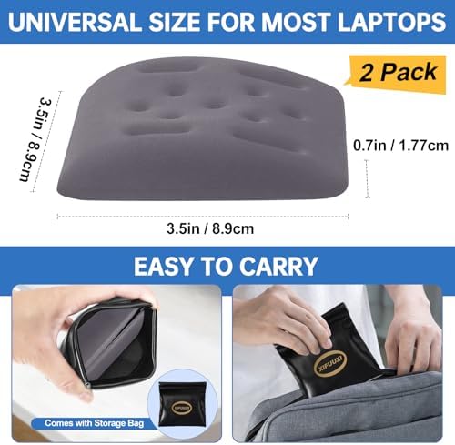Upgraded Wrist Rest for Laptop, Ergonomic Memory Foam Laptop Wrist Pads for Computer Keyboard, Wrist Support Cushion for Typing (Gray)