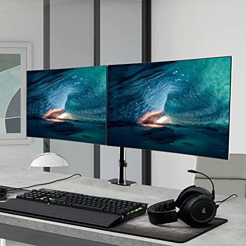 Pholiten Dual Long Monitor Stand Desk Mount for 13-32" Screen