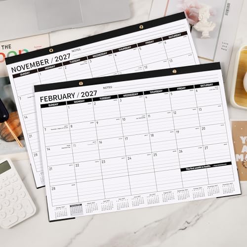 2027 Desk Calendar - JAN 2027 - DEC 2027, 12 Month Large Desk Calendar 2027