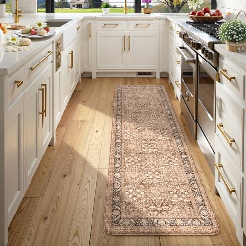 KIMODE Anti Fatigue Mats for Kitchen Floor, Boho Vintage Kitchen Runner Rug