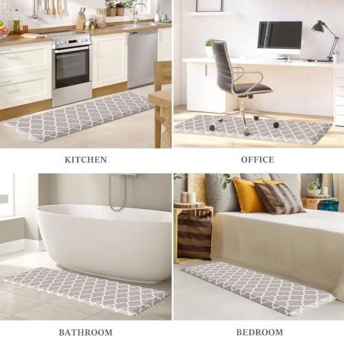 WISELIFE Anti Fatigue Mats for Kitchen Floor, 17.3"x 60", 4/5 Inch, Khaki
