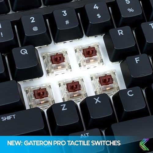 KINESIS Freestyle Edge RGB Plus Split Mechanical Keyboard | Hotswap Tactile Switches | RGB | Ergonomic | Detachable Palm Support | Fully Programmable | Mac Keycaps Included | Lift Kit Included
