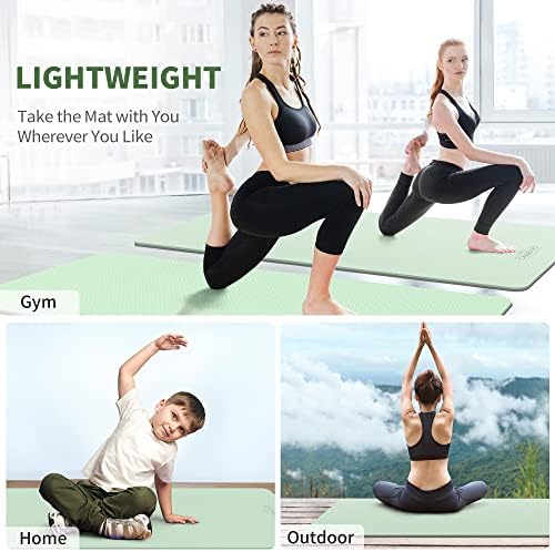 CAMBIVO Extra Wide Yoga Mat for Women and Men (72"/84"x 32"x 1/4") TPE Workout Mat, Non-slip Large Exercise Fitness Mat for Yoga, Pilates, Workout