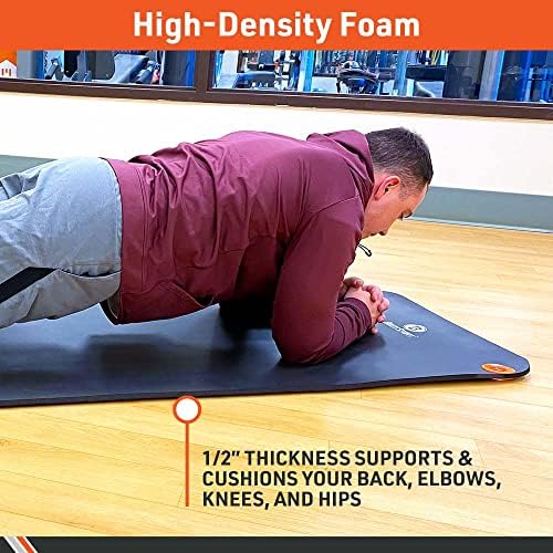 Body Sport Personal Thick Foam Workout Mat for Home & Fitness Training
