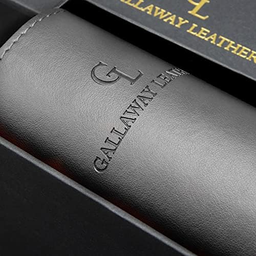 Gallaway Leather Desk Mat,Desk Writing Pad - Office Desk Pad, Medium 24" x 14" Gray, Desk Mats on Top of Desks, Gift Ready Elegant Computer Desk Mat Desk Cover Desk Pad Protector PU Leather