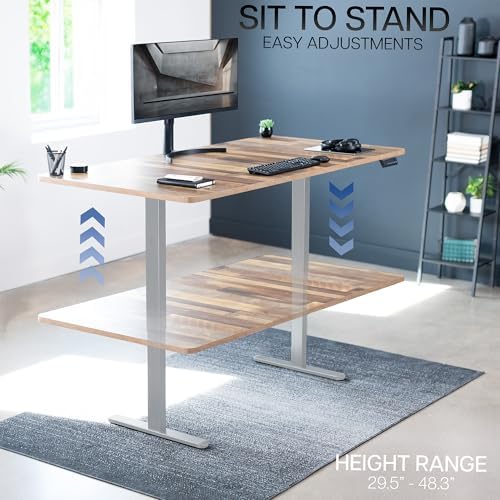 VIVO Reclaimed Wood 71 x 36 in Standing Desk, DESK-KIT-E2G7P-36