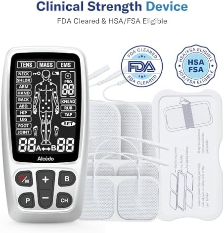 Alcedo Rechargable TENS+EMS Muscle Stimulator for Pain Relief