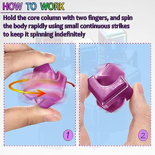 Fidget Spinner Toys Cube Adults, Easter Basket Stuffers for Teens Metal EDC Cool Desk Gadgets Office Toys Small Anxiety Figette Sensory Toy, ADHD Tool Fingears Figet Stress Valentine Gift for Boys