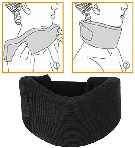 VGEBY Soft Cervical Collar, Soft Sponge Support Pain Relief Traction Stretcher Neck Brace for Outdoor Fitness Travelers and Office Workers