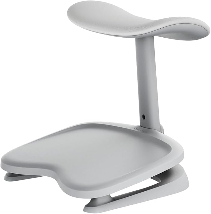 Libernovo StepSync Office Foot Rest for Under Desk at Work, Adjustable Ergonomic Footrest for Better Circulation and Versatile Comfort, Foot Stool for Home Office, Gray