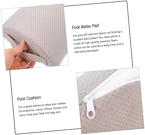 BESTOYARD Ergonomic Office Foot Rest Pillow High-Rebound Foot Cushion Desk Adjustable Height Non-Slip Design for Home and Office Use