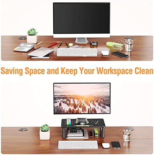 ELIVED 2 Pack Monitor Stand Riser - 3 Height Adjustable Monitor Stand