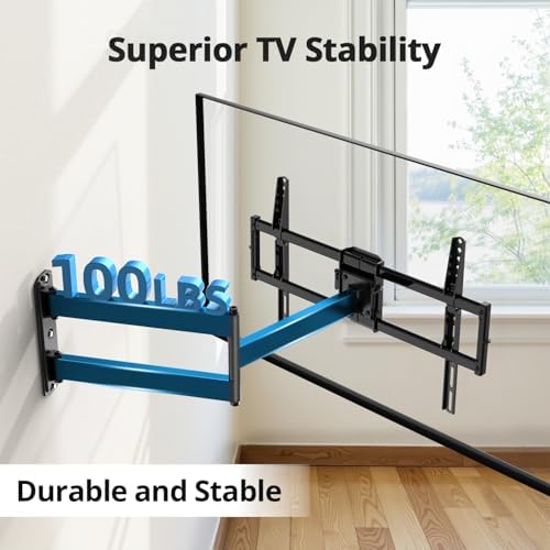 USX STAR Corner TV Wall Mount Long Arm Full Motion for 55 65 70 75 inch TVs