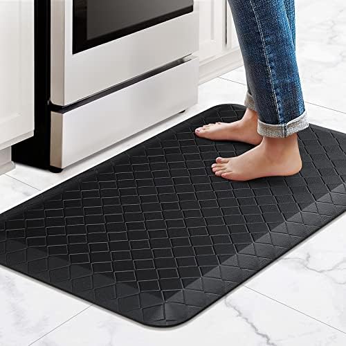 HappyTrends Kitchen Floor Mat - 4/5 Inch Thick Anti-Fatigue Kitchen Rug