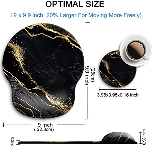 Ergonomic Mouse Pad with Wrist Rest Support,Gel Mouse Pads for Desk