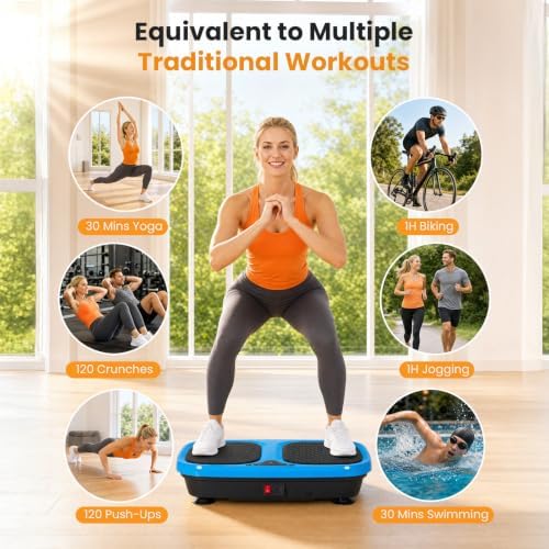 NEWBULIG Vibration Plate Exercise Machine Body Shaker for Home Office
