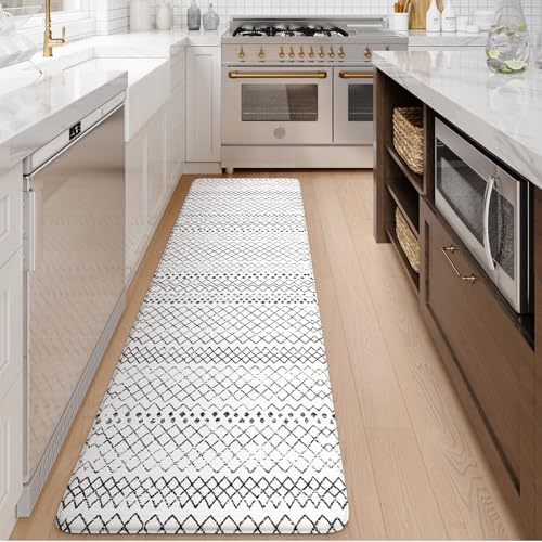 KIMODE Anti Fatigue Kitchen Mat for Floor, 20"x71" Farmhouse Kitchen Runner