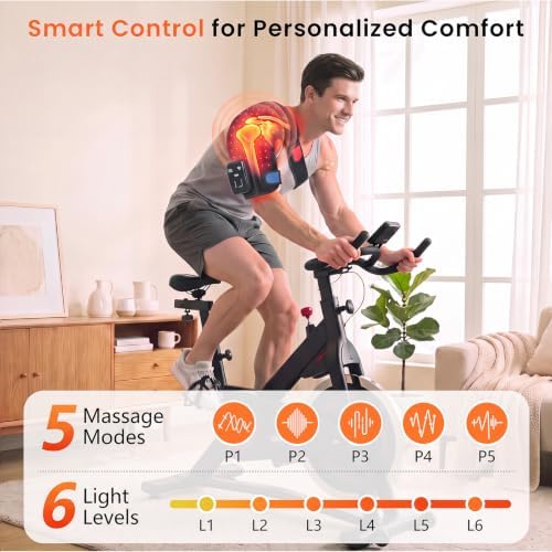 Cordless 3D Red Light Shoulder Wrap, 100 LEDs Infrared Massage Wrap,5000mAh