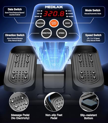 Under Desk Elliptical Machine, Portable Electric Elliptical Exercise Equipment