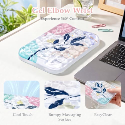 Ospelelf Desk Elbow Rest Pads, Gel Arm Rest Pad Support for Keyboard