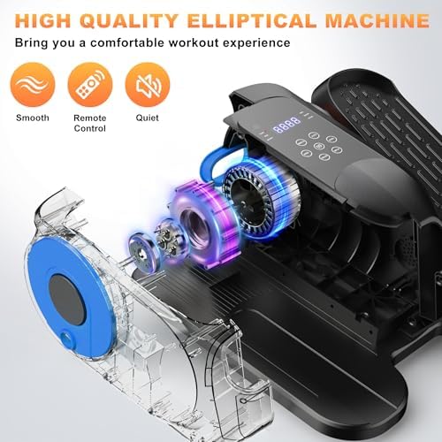 Low Impact Mini Under Desk Elliptical Quiet Electric Leg Exerciser