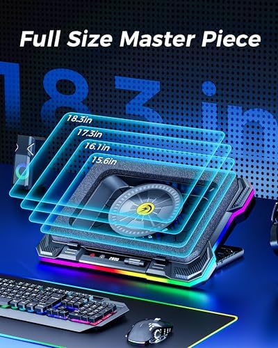 AICHESON Laptop Cooling Pad Turbofan Ultra 10°C-35°C Temperature Drop