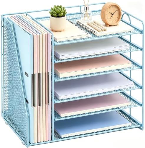 gianotter 6-Tier Paper Organizer With Magazine Holder