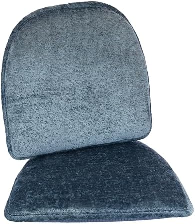 Klear Vu Raindrop The Gripper Non Slip Chair Cushions, Soft & Comfortable Seat Pad, Sitting Pillow for Kitchen, Dining or Office, 2 Count (Pack of 1), Pool Blue