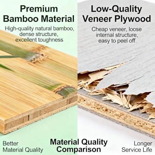 Natural Bamboo Coffee Station Organizer, 2-Tier Wooden Kitchen Counter Shelf for Bar Accessories, Multi-Functional Countertop Storage Rack for Syrup Bottles & Coffee Essentials (Natural Bamboo)