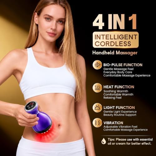 Lymphatic Drainage Massager 4-in-1 Anti-Cellulite Massage Tools